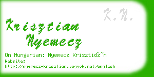 krisztian nyemecz business card